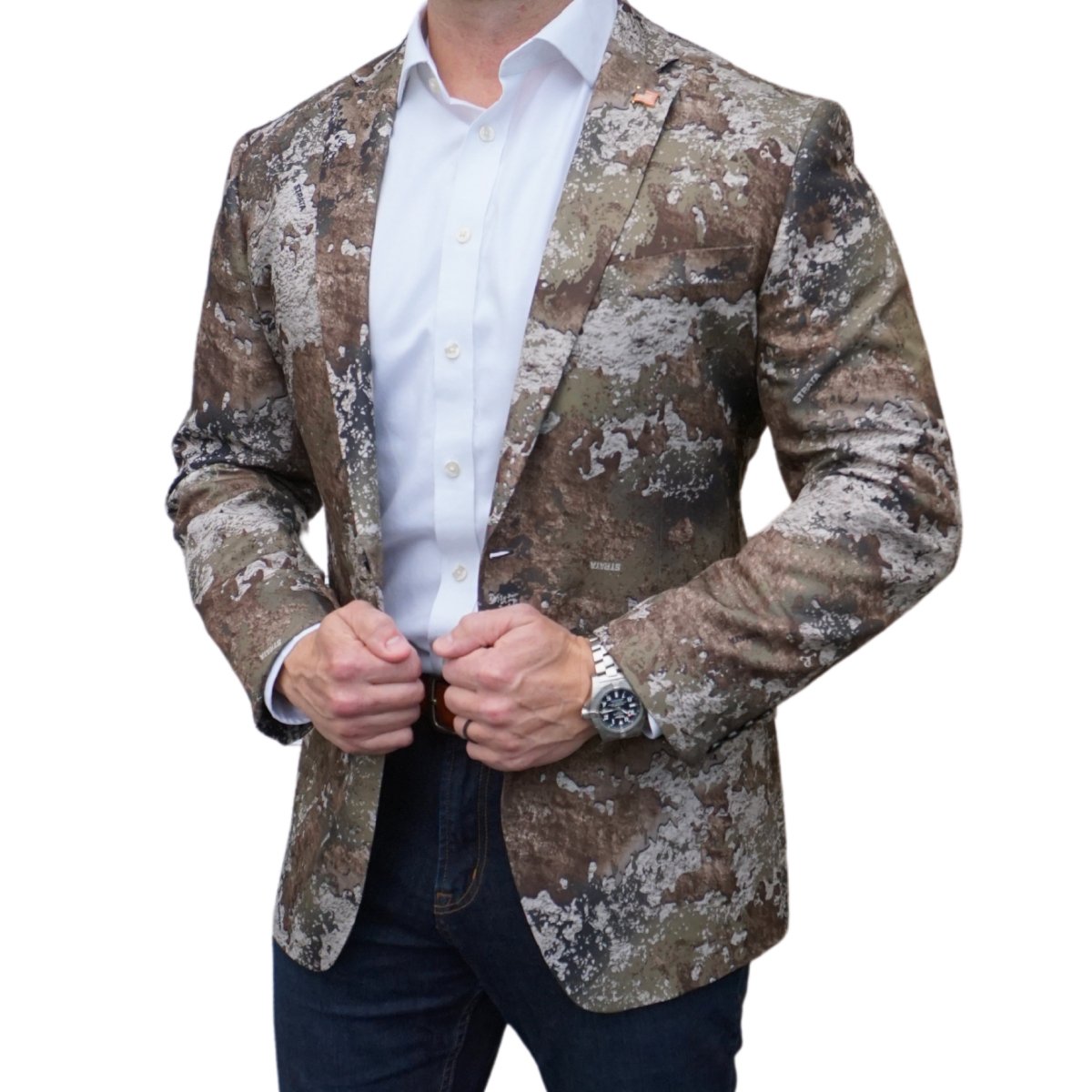 TrueTimber® STRATA Camouflage Blazer for Men Perfect Pattern Sportcoats