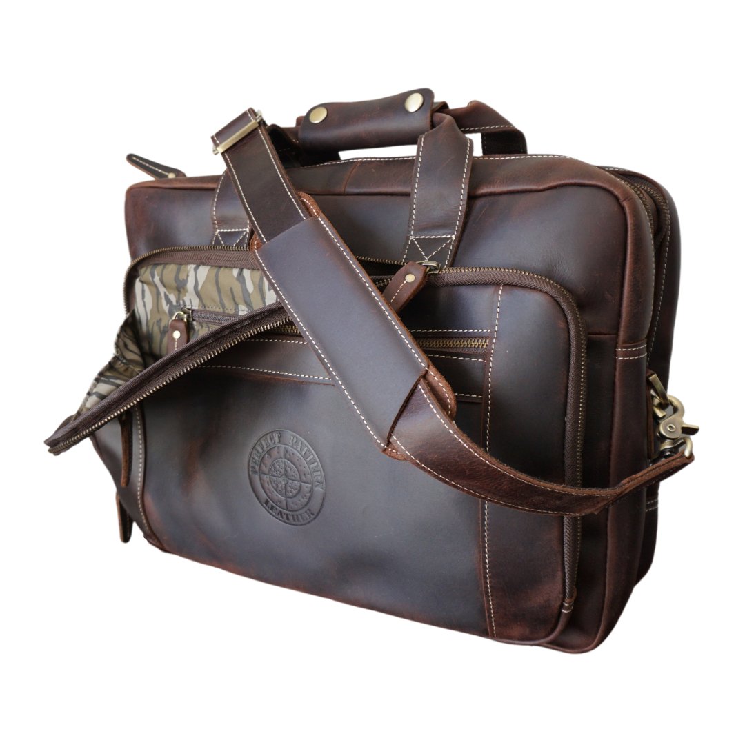 Original Bottomland Full Grain Buffalo Leather Briefcase Original Bottomland Full Grain Buffalo Leather Briefcase